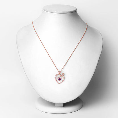 0.25 Carat Genuine Amethyst .925 Sterling Silver Pendant