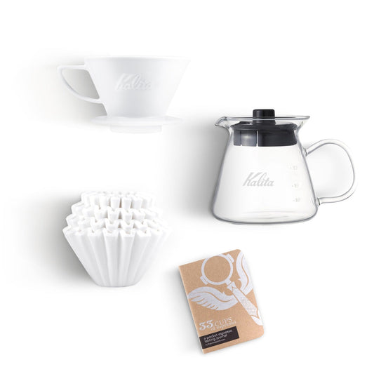 Kalita Wave 185 Coffee Pour Over Kit - Ceramic